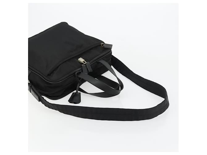 Borsa PRADA Nylon 2way Nera Argento Auth bs34745 Nero - vista 9