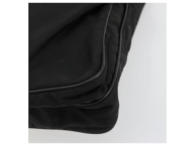 Borsa a Spalla PRADA Nylon Nero Argento Auth ka4274 - vista 10