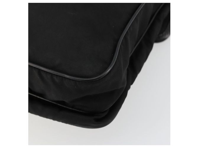 Borsa a Spalla PRADA Nylon Nero Argento Auth ka4274 - vista 12