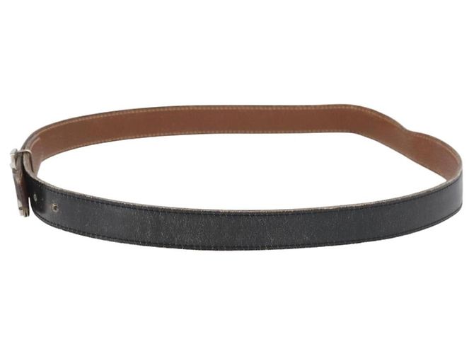 Hermès Cintura HERMES Constance Mini in pelle 39.4" Nera Autentica 176406 Nero - vista 3