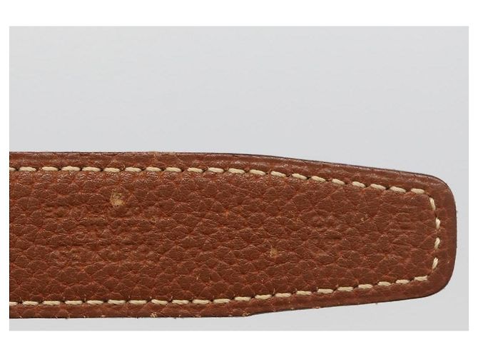 Hermès Cintura HERMES Constance Mini in pelle 39.4" Nera Autentica 176406 Nero - vista 9