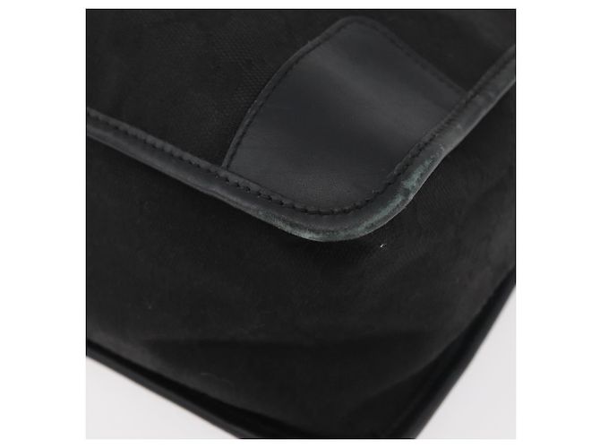 Borsa GUCCI GG Canvas Nera Oro 000 0855 Auth 180179 Nero D'oro - vista 11
