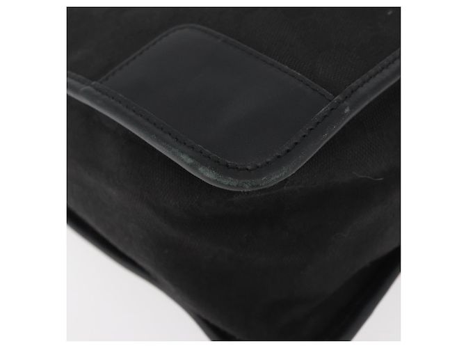 Borsa GUCCI GG Canvas Nera Oro 000 0855 Auth 180179 Nero D'oro - vista 12