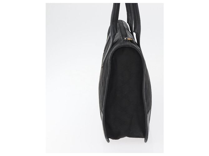 Borsa GUCCI GG Canvas Nera Oro 000 0855 Auth 180179 Nero D'oro - vista 5