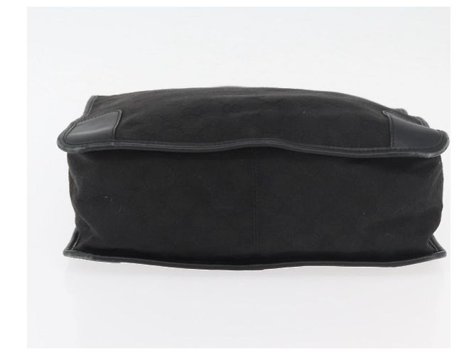 Borsa GUCCI GG Canvas Nera Oro 000 0855 Auth 180179 Nero D'oro - vista 9