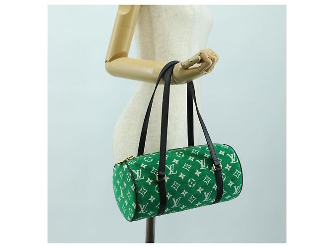LOUIS VUITTON Monogram Jaguar Papillon Hand Bag Green M46206 LV Auth 178544SM Verde - vista 20
