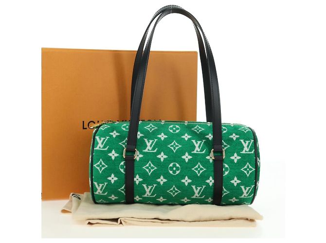 LOUIS VUITTON Monogram Jaguar Papillon Hand Bag Green M46206 LV Auth 178544SM Verde - vista 21