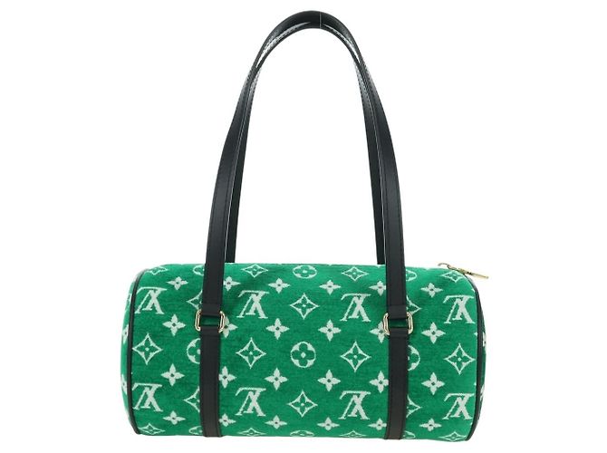 LOUIS VUITTON Monogram Jaguar Papillon Hand Bag Green M46206 LV Auth 178544SM Verde - vista 3