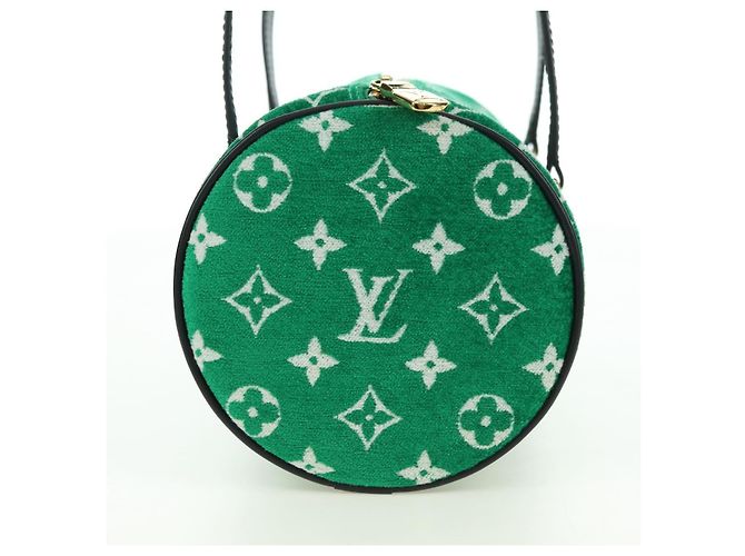 LOUIS VUITTON Monogram Jaguar Papillon Hand Bag Green M46206 LV Auth 178544SM Verde - vista 5