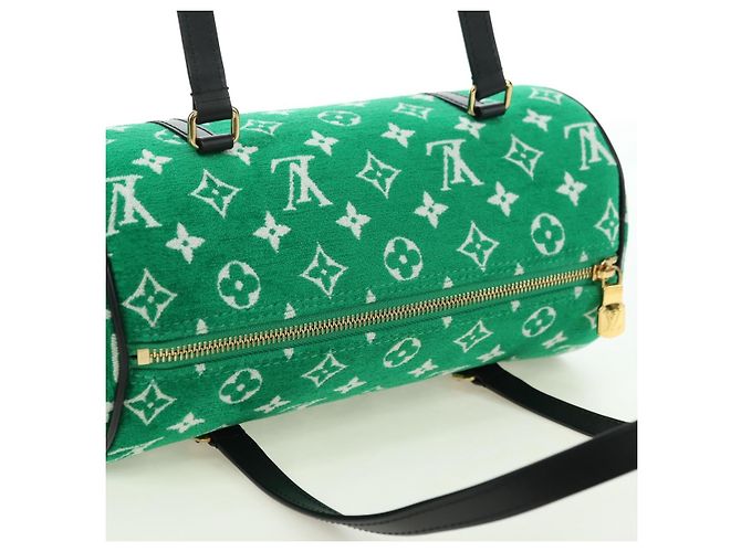 LOUIS VUITTON Monogram Jaguar Papillon Hand Bag Green M46206 LV Auth 178544SM Verde - vista 6