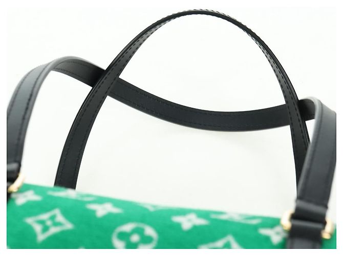 LOUIS VUITTON Monogram Jaguar Papillon Hand Bag Green M46206 LV Auth 178544SM Verde - vista 8