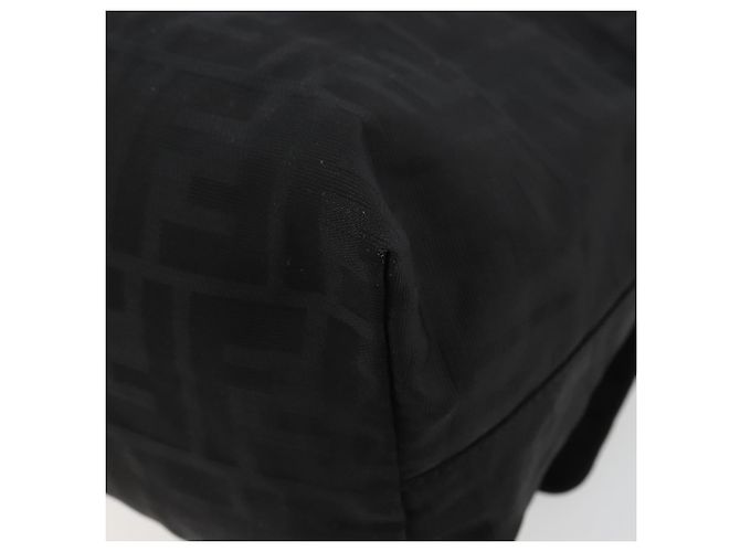 Borsa a Spalla FENDI Zucca Canvas Nera Argento Auth 177493A Nero - vista 12