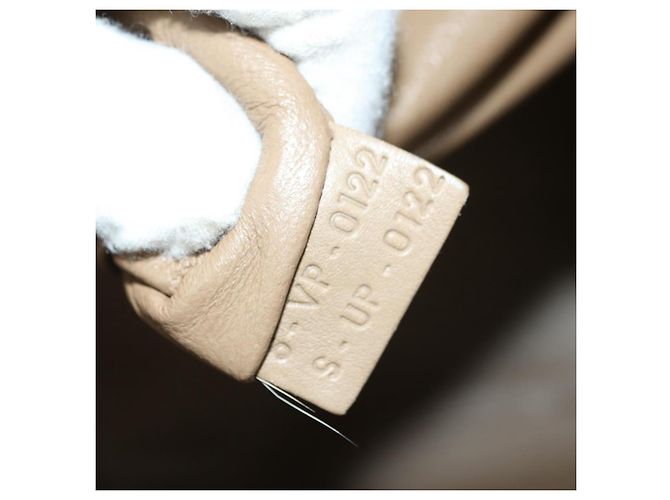 Céline Borsa CELINE Luggage Mini Shopper in pelle beige oro Auth am11586V D'oro - vista 24