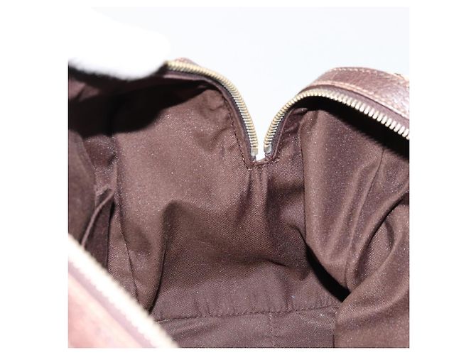 Borsa GUCCI GG Canvas Abbey Beige Oro 153026 Auth 179083 D'oro - vista 20