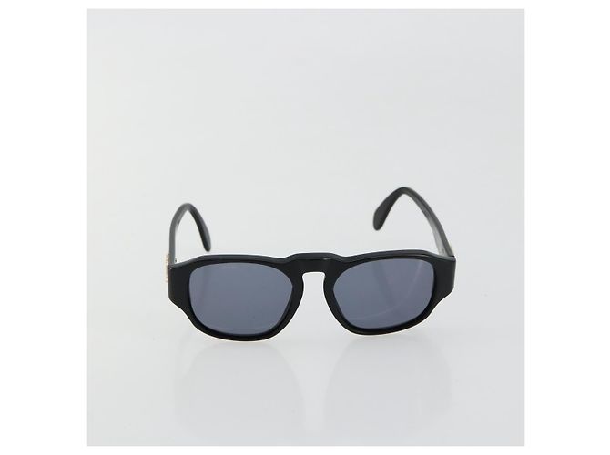 Gafas de sol CHANEL COCO de plástico Negro CC Auth 178797 - vista 2