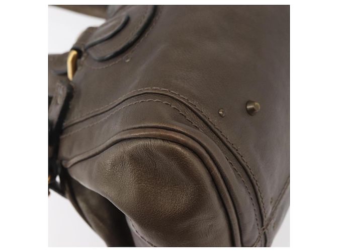 Chloé Borsa Chloe Paddington in Pelle Oro Argento Auth BA12531A D'oro - vista 12