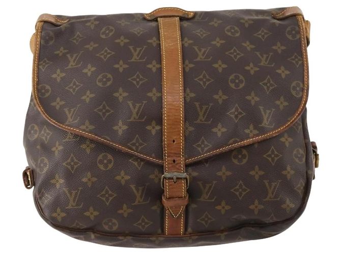 LOUIS VUITTON Borsa a Spalla Monogram Saumur 35 M42254 LV Auth bs34826 Monogramma - vista 2
