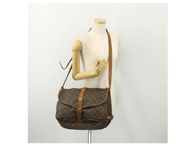 LOUIS VUITTON Borsa a Spalla Monogram Saumur 35 M42254 LV Auth bs34826 Monogramma - vista 28