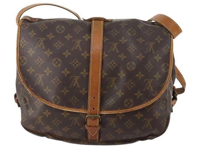 LOUIS VUITTON Borsa a Spalla Monogram Saumur 35 M42254 LV Auth bs34826 Monogramma - vista 3
