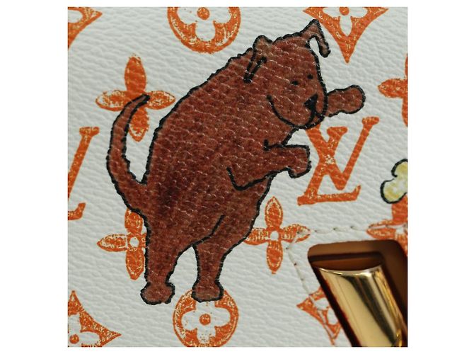 LOUIS VUITTON Catgram Twist MM Borsa a Spalla Bianca M44460 LV Auth 176866SM Bianco Monogramma - vista 16