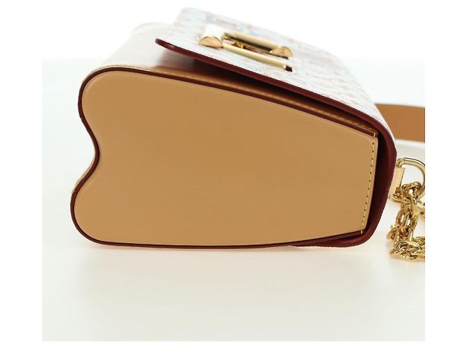 LOUIS VUITTON Catgram Twist MM Borsa a Spalla Bianca M44460 LV Auth 176866SM Bianco Monogramma - vista 5