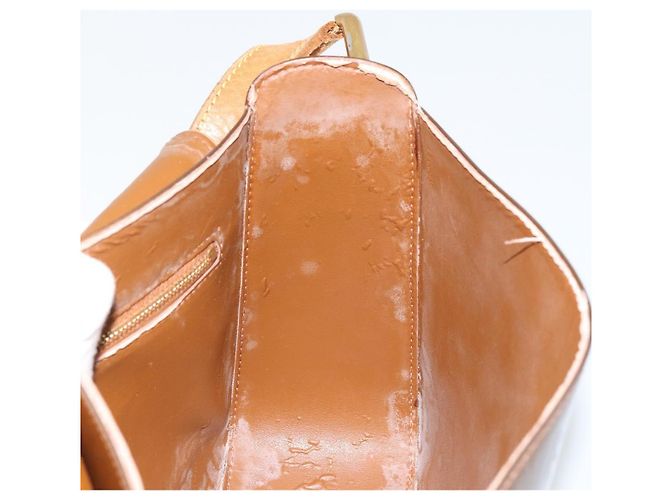 LOUIS VUITTON Borsa a Spalla Monogram Vernis Christie GM Bronze M91107 Auth ka4295 Bronzo - vista 20