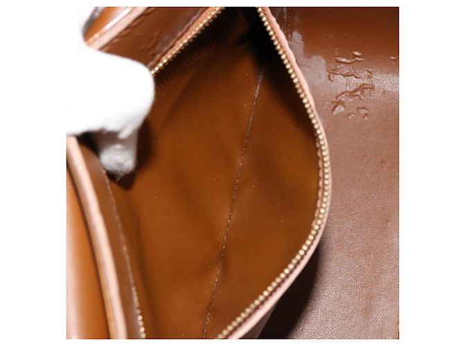 LOUIS VUITTON Borsa a Spalla Monogram Vernis Christie GM Bronze M91107 Auth ka4295 Bronzo - vista 23