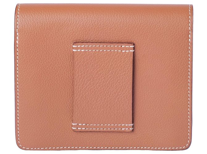 Portafoglio Hermès Roulis Gold Evercolor Leather Cammello - vista 2