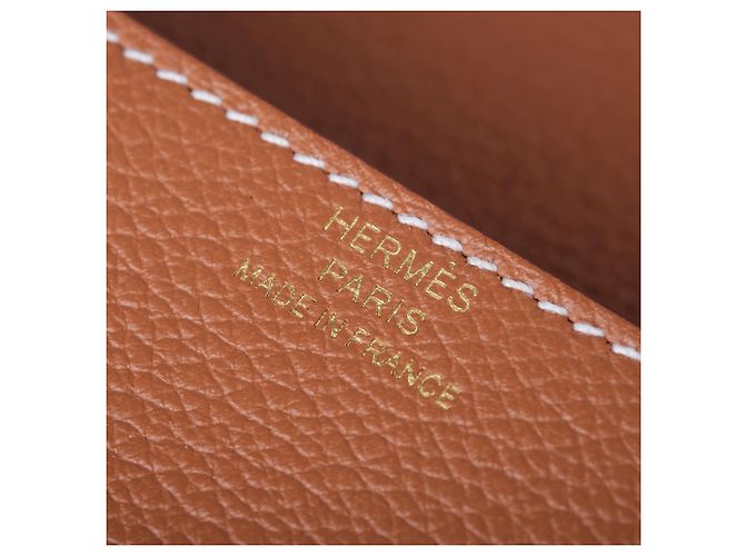 Portafoglio Hermès Roulis Gold Evercolor Leather Cammello - vista 5