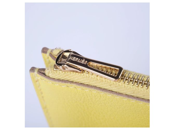 Portafoglio Hermès Roulis Gold Evercolor Leather Cammello - vista 9