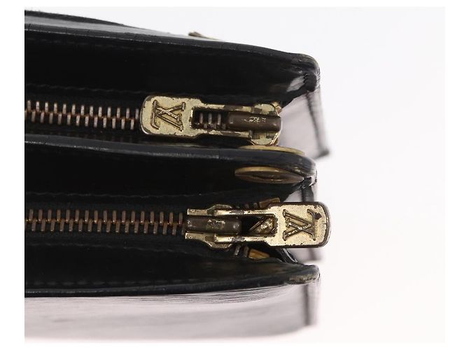 LOUIS VUITTON Epi Angian Shoulder Bag 2way Black M52112 LV Auth 179695 Nero - vista 12