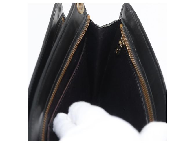 LOUIS VUITTON Epi Angian Shoulder Bag 2way Black M52112 LV Auth 179695 Nero - vista 16