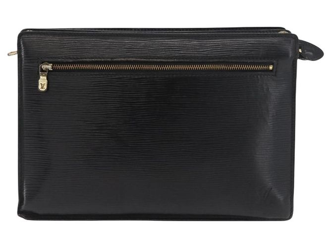 LOUIS VUITTON Epi Angian Shoulder Bag 2way Black M52112 LV Auth 179695 Nero - vista 2
