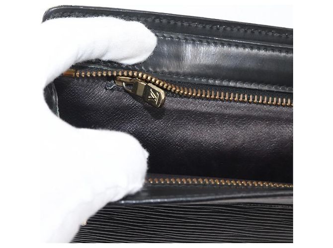 LOUIS VUITTON Epi Angian Shoulder Bag 2way Black M52112 LV Auth 179695 Nero - vista 20