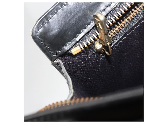 LOUIS VUITTON Epi Angian Shoulder Bag 2way Black M52112 LV Auth 179695 Nero - vista 25