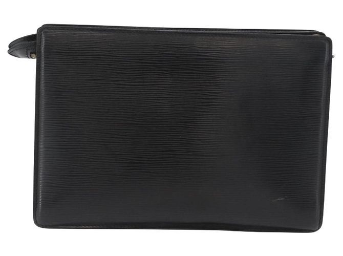 LOUIS VUITTON Epi Angian Shoulder Bag 2way Black M52112 LV Auth 179695 Nero - vista 3