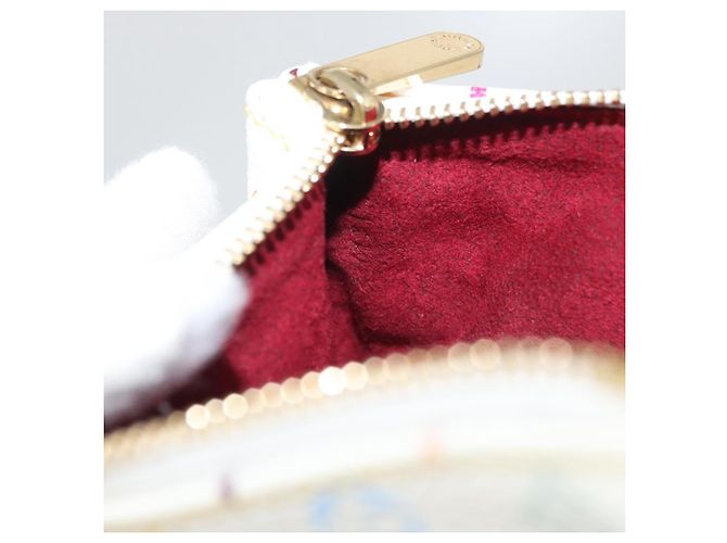 LOUIS VUITTON Monogram Multicolor Pochette MM Pochette Bianca M60028 LV Auth 178378A Bianco - vista 20