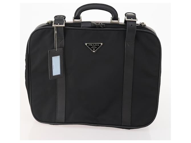 PRADA Trunk Nylon 2 Set Black Auth 174973 Nero - vista 12