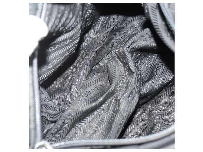 Borsa a tracolla PRADA Nylon 3 Set Black Beige Auth am11451 Nero - vista 15