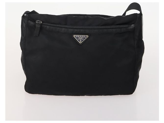 Borsa a tracolla PRADA Nylon 3 Set Black Beige Auth am11451 Nero - vista 9