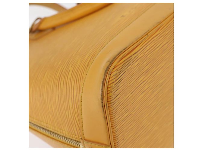 Borsa LOUIS VUITTON Epi Alma Gialla M52149 LV Auth BA12501 Giallo - vista 13