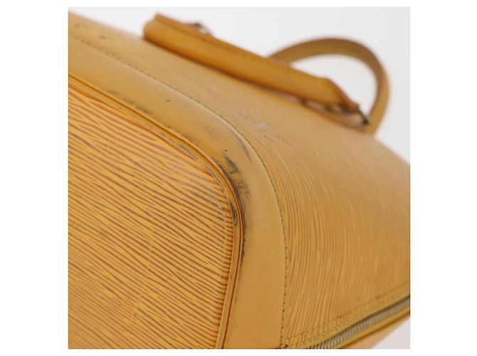 Borsa LOUIS VUITTON Epi Alma Gialla M52149 LV Auth BA12501 Giallo - vista 14