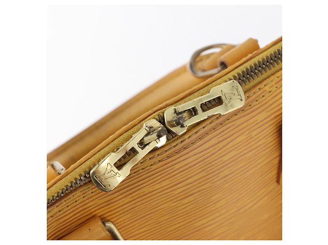 Borsa LOUIS VUITTON Epi Alma Gialla M52149 LV Auth BA12501 Giallo - vista 16
