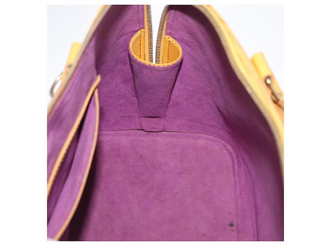 Borsa LOUIS VUITTON Epi Alma Gialla M52149 LV Auth BA12501 Giallo - vista 18