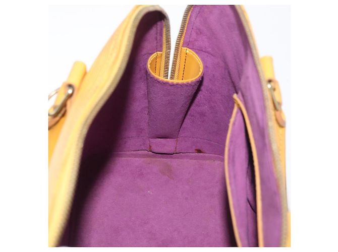Borsa LOUIS VUITTON Epi Alma Gialla M52149 LV Auth BA12501 Giallo - vista 19