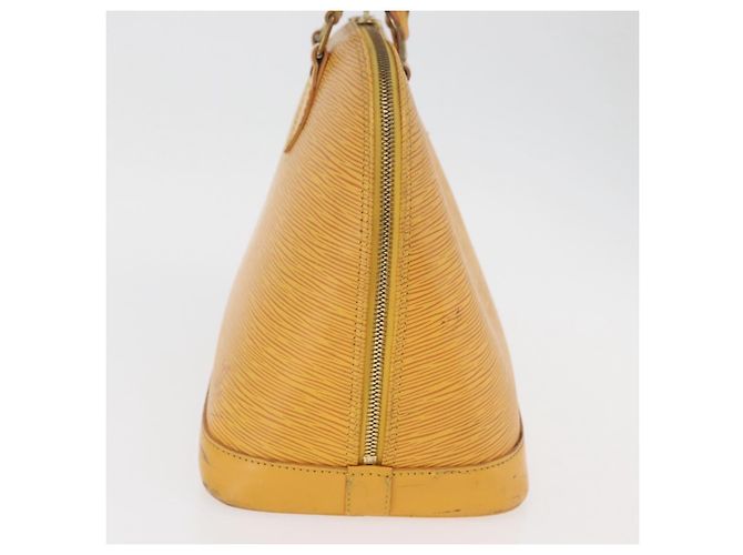 Borsa LOUIS VUITTON Epi Alma Gialla M52149 LV Auth BA12501 Giallo - vista 5