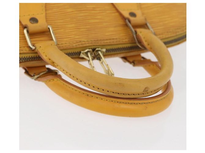Borsa LOUIS VUITTON Epi Alma Gialla M52149 LV Auth BA12501 Giallo - vista 8