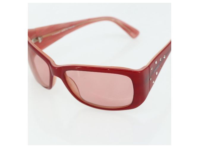 Gafas de sol CHANEL de plástico Rojo CC Auth 179323A Roja - vista 9