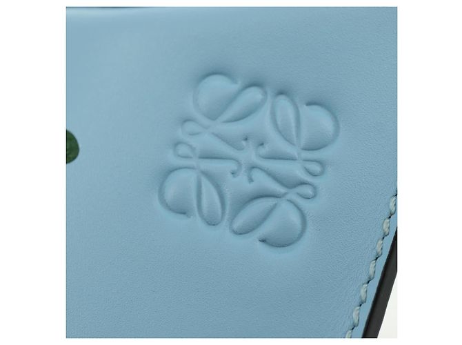 LOEWE �~ Ghibli My Neighbor Totoro Gate Pocket Leather Light Blue Auth 167291SM - Ansicht 16