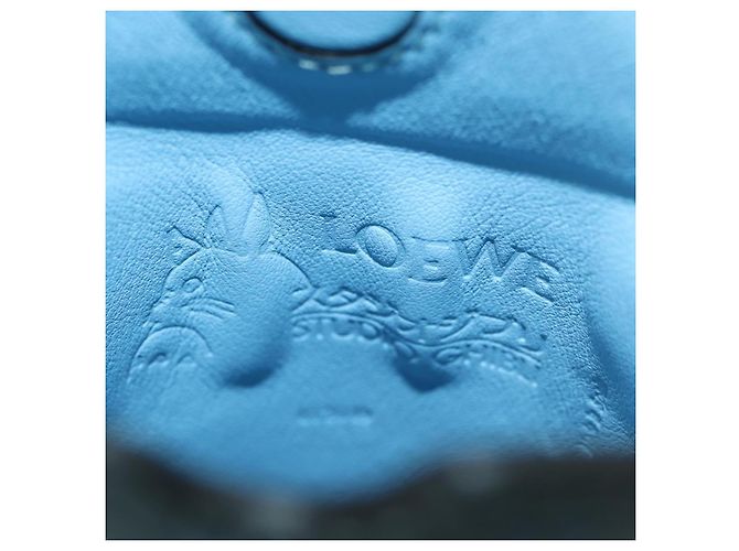 LOEWE �~ Ghibli My Neighbor Totoro Gate Pocket Leather Light Blue Auth 167291SM - Ansicht 21